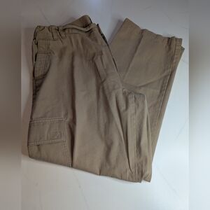 Clearwater Outfitters Cargo Pants Men's Khaki 100% Cotton, Size 38x32